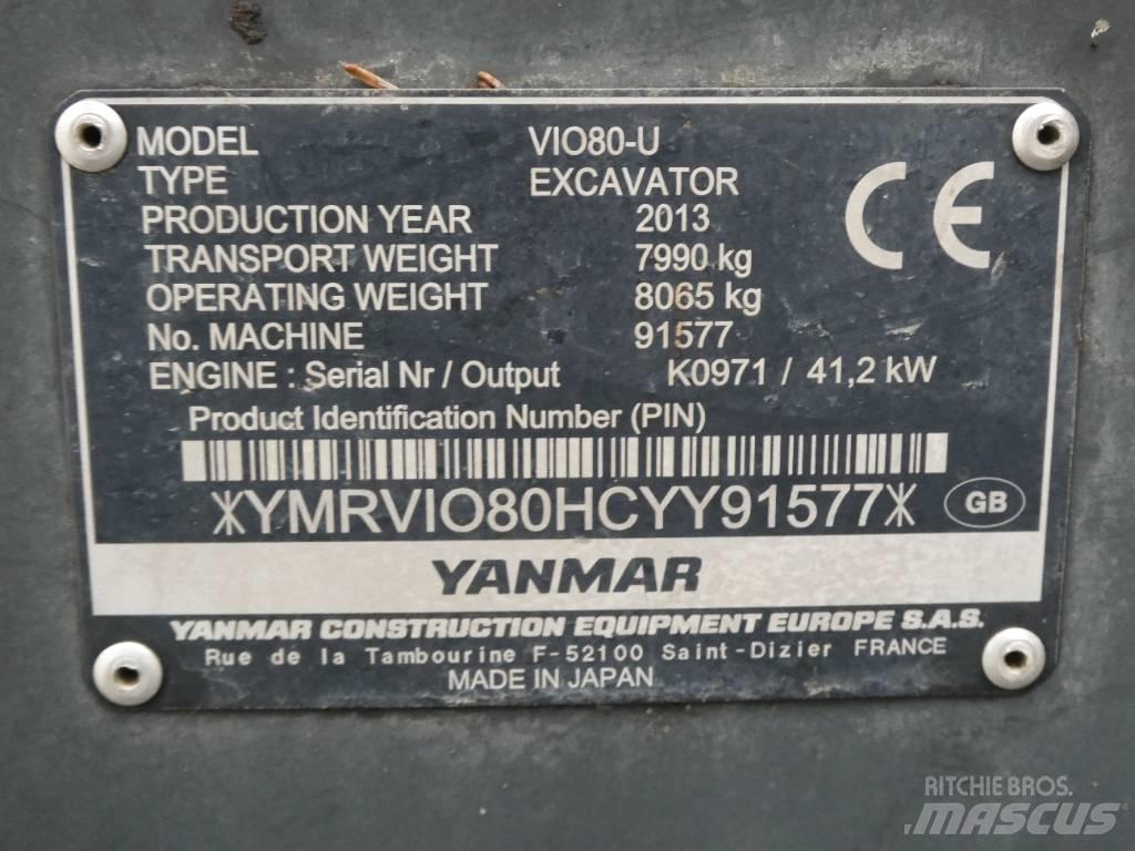 Yanmar Vio 80 U Midi bagri 7t – 12t