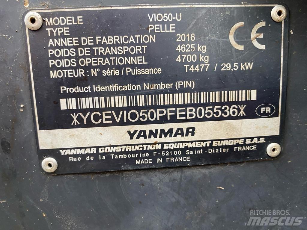 Yanmar Vio 50 U Mini bagri <7t
