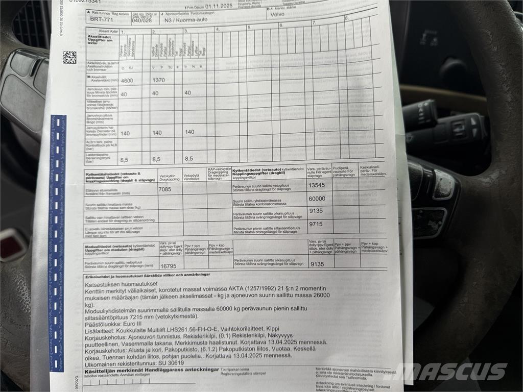 Volvo FH 520 6X2 Kotalni prekucni tovornjaki