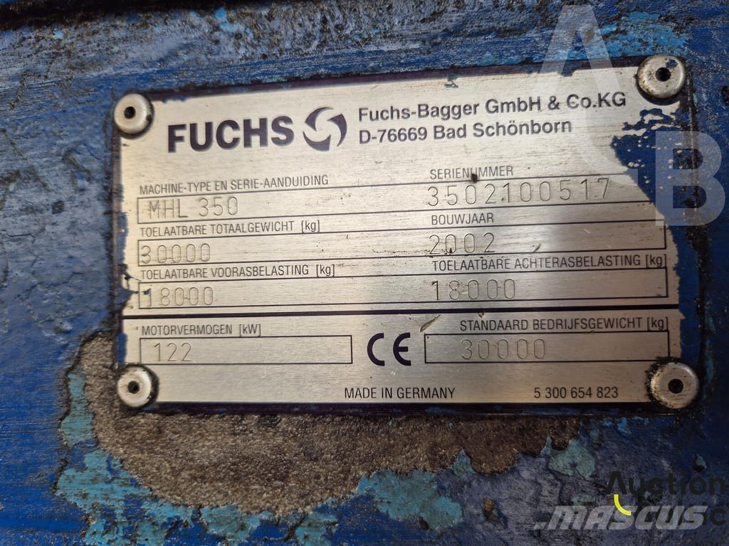 Fuchs MHL 350 Bagri na kolesih