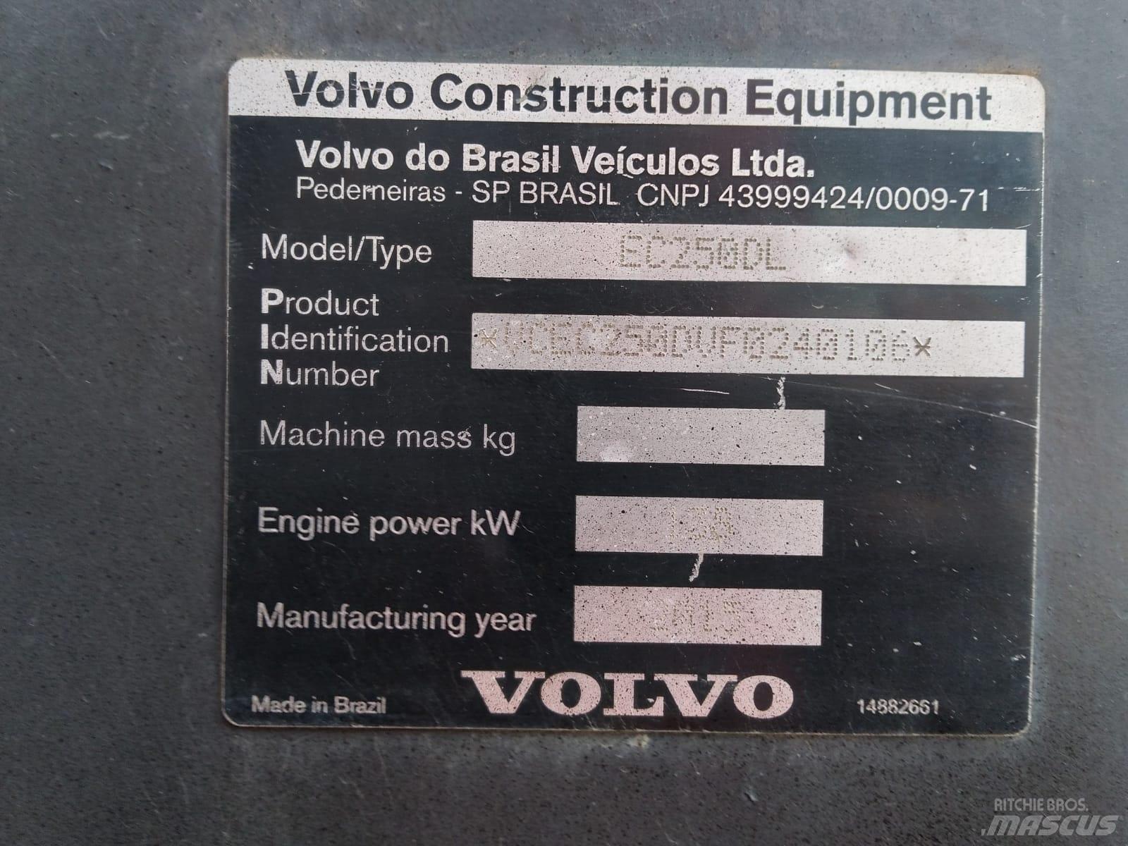 Volvo EC 250 D L Bagri goseničarji