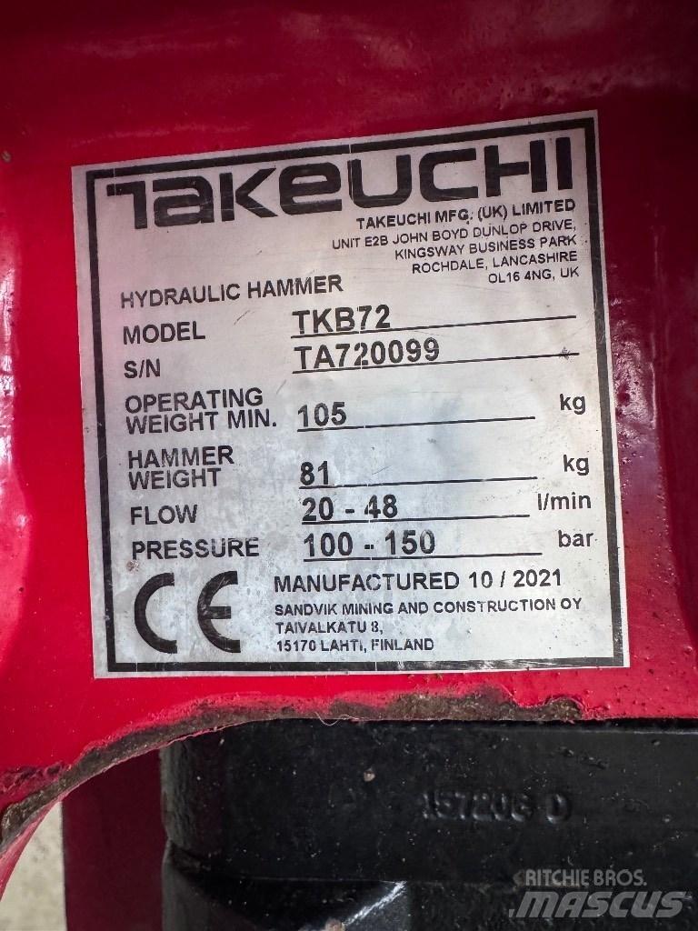 Takeuchi TB 219 Mini bagri <7t