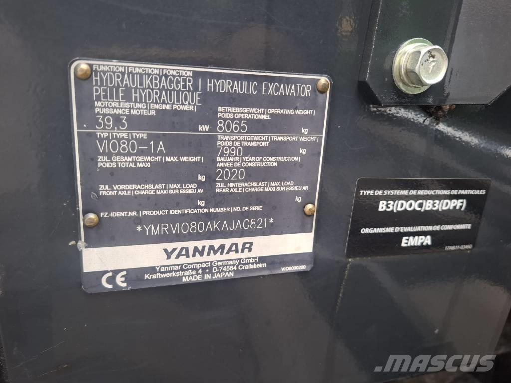 Yanmar Vio 80-1A Midi bagri 7t – 12t