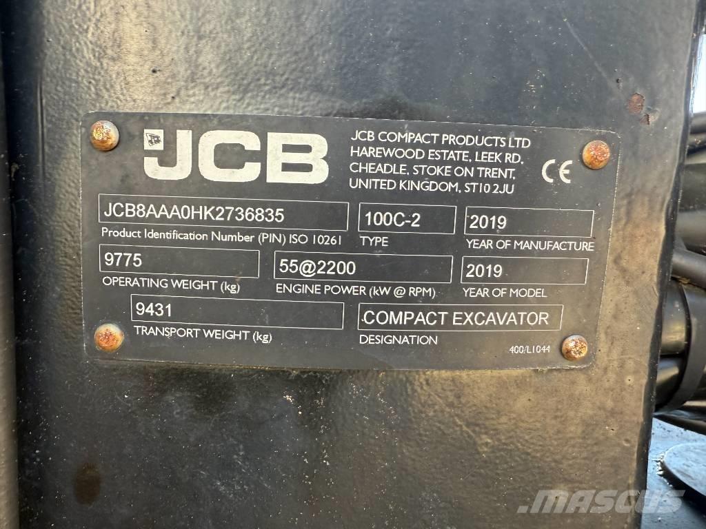 JCB 100 C-2 Midi bagri 7t – 12t