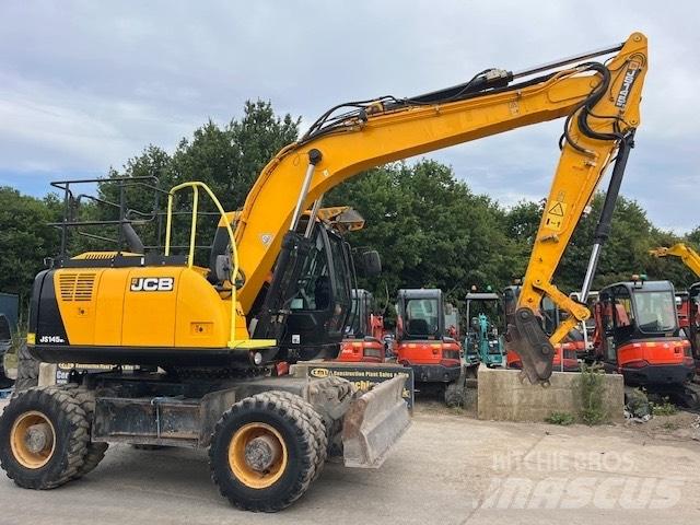 JCB JS 145 W Bagri na kolesih