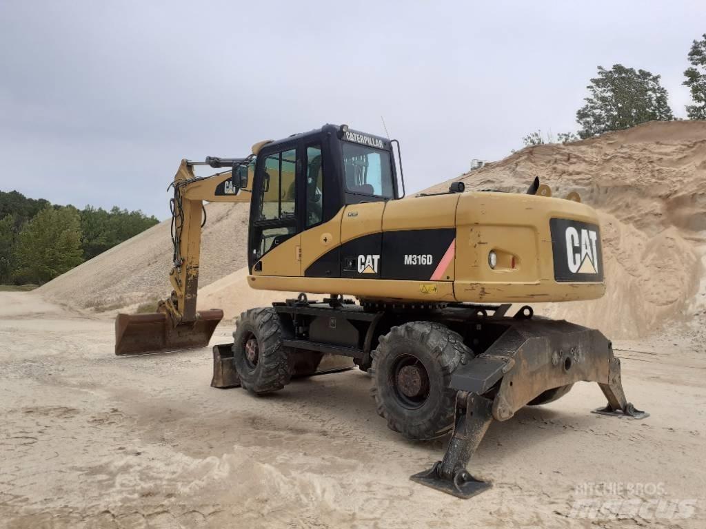 CAT M 316 D Bagri na kolesih