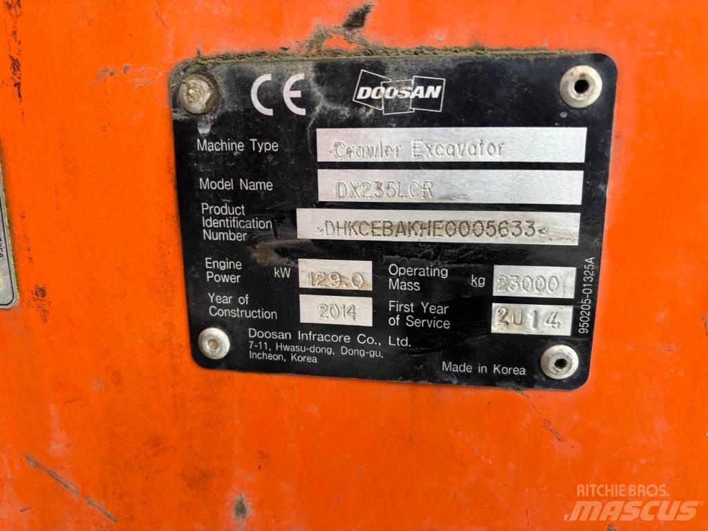 Doosan DX225 LC R Bagri goseničarji