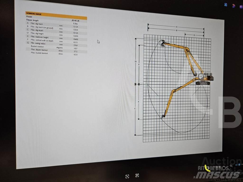 JCB JS 145 LR Bagri goseničarji