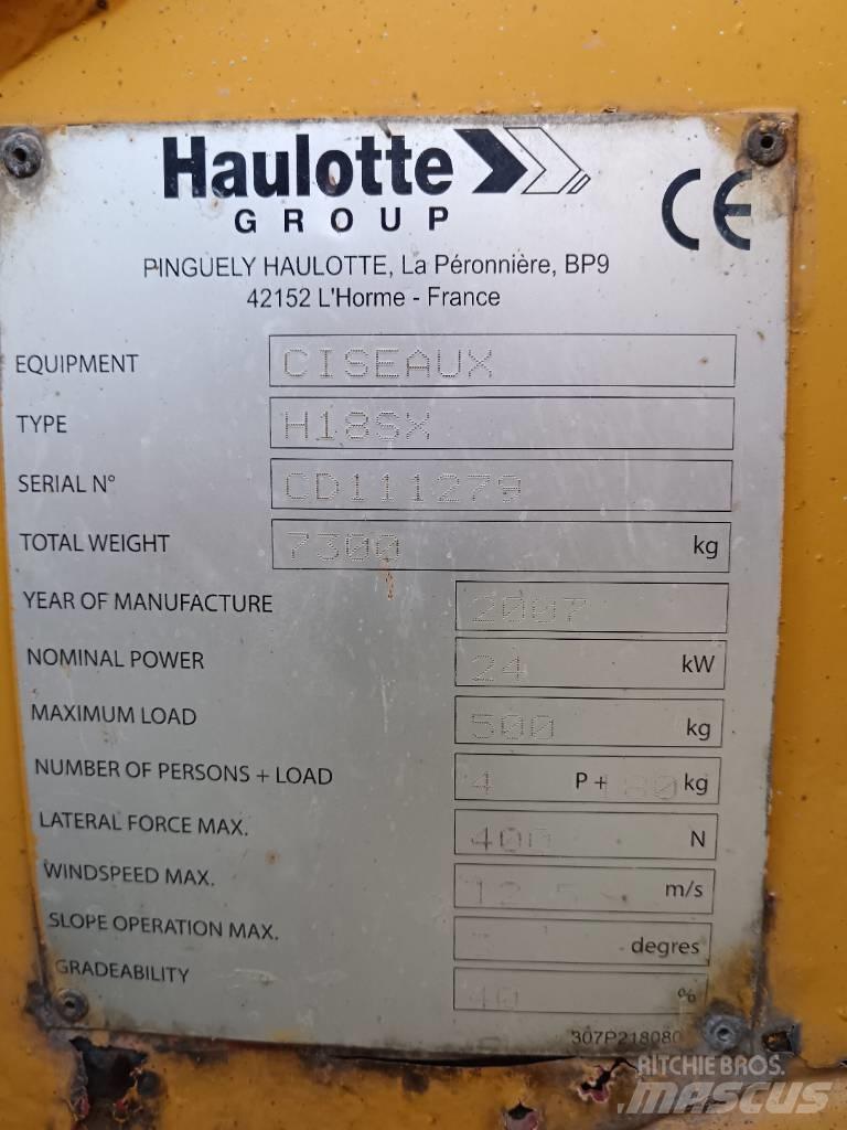 Haulotte H 18 SX Škarjaste dvižne ploščadi