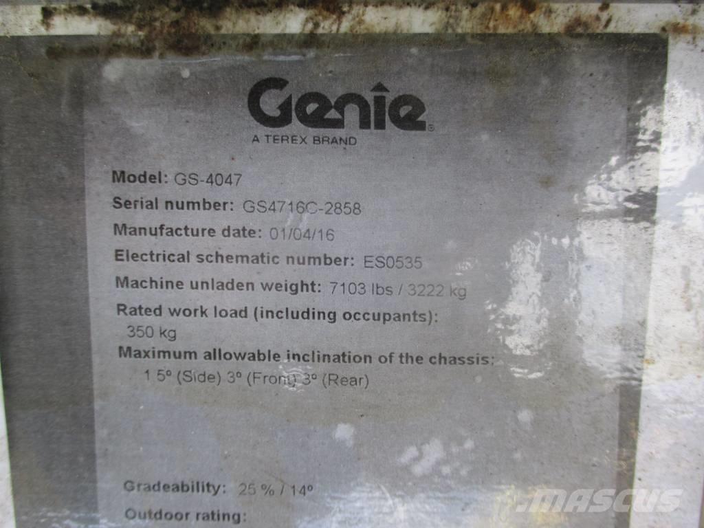 Genie GS 4047 Škarjaste dvižne ploščadi