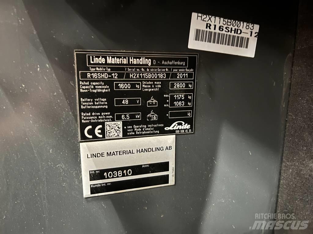 Linde R16S Viličarji s pomičnim teleskopom