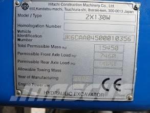 Hitachi ZX 130 W Bagri na kolesih