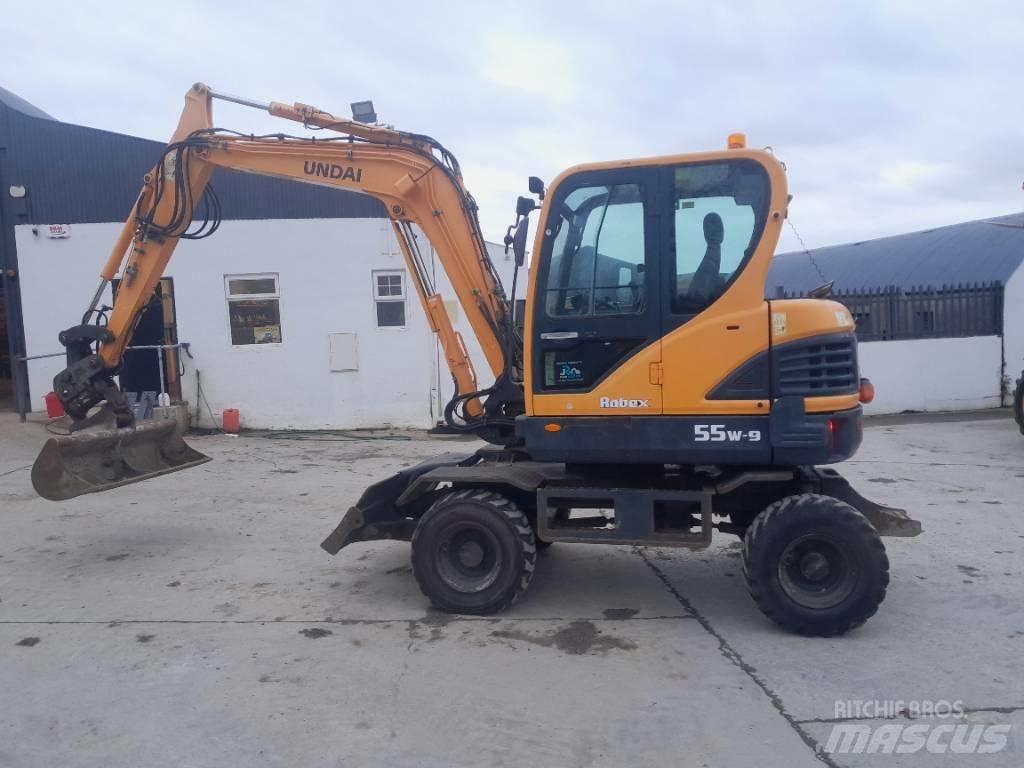 Hyundai R55 W-9 Bagri na kolesih