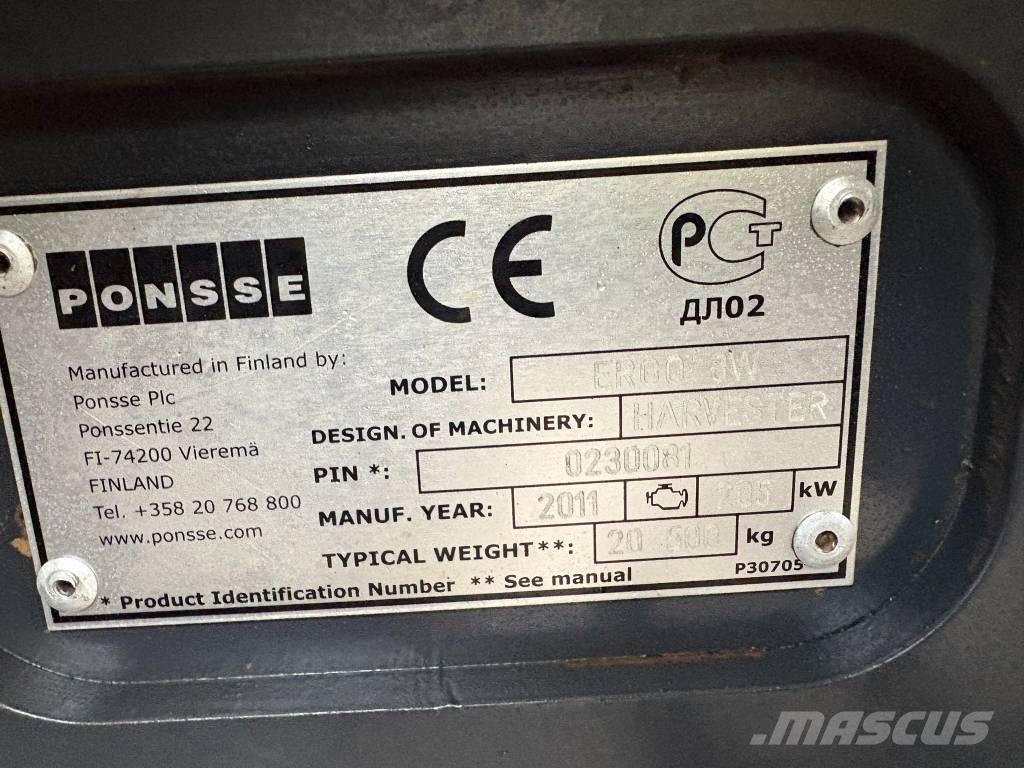 Ponsse Ergo 8W Harvesterji