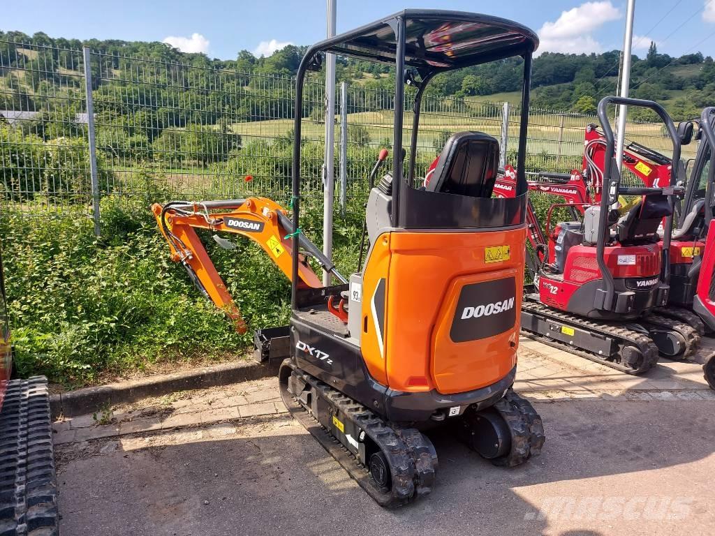 Doosan DX 17 Mini bagri <7t