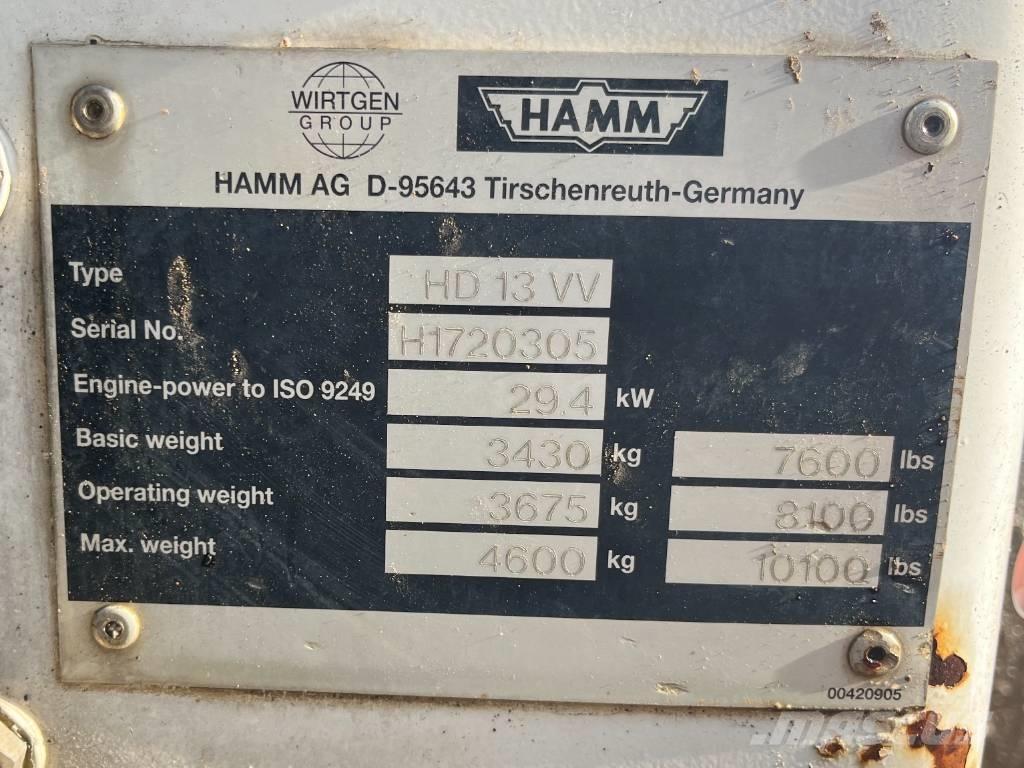 Hamm HD 13 VV Dvojni valjarji