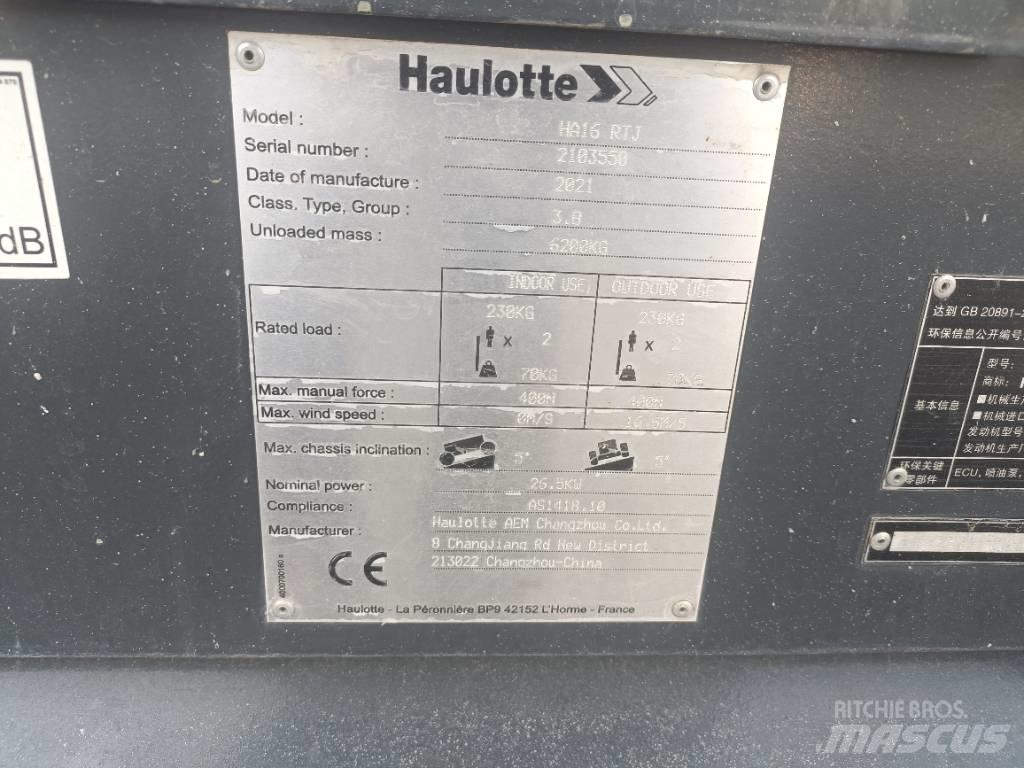 Haulotte HA16RTJ Zglobne dvižne ploščadi
