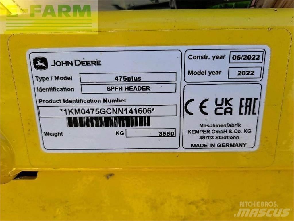 Kemper 475 plus Dodatna oprema za kombajne