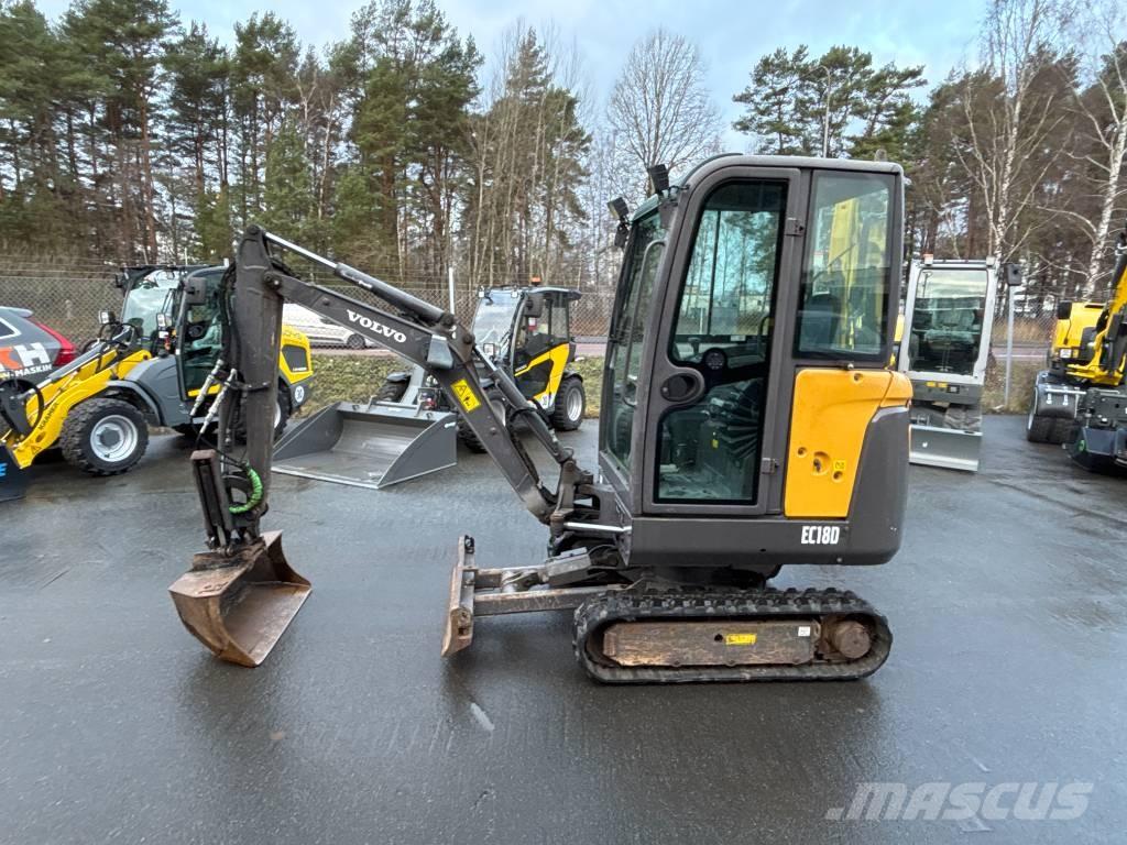 Volvo EC18 D Mini bagri <7t
