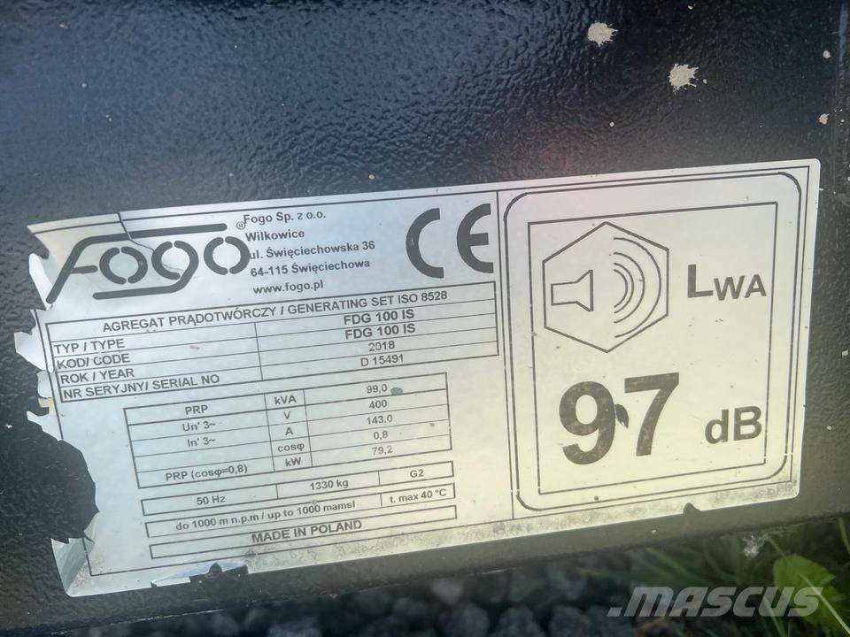 Fogo 100 KVA Dizelski agregati