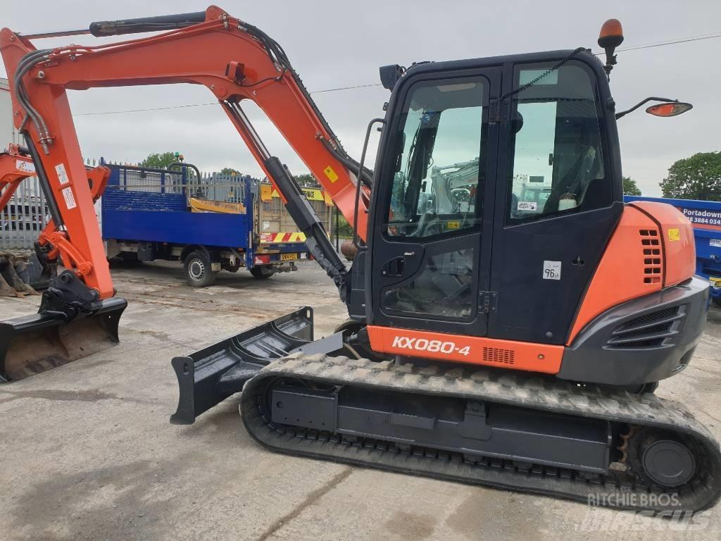 Kubota KX 080-4 Midi bagri 7t – 12t