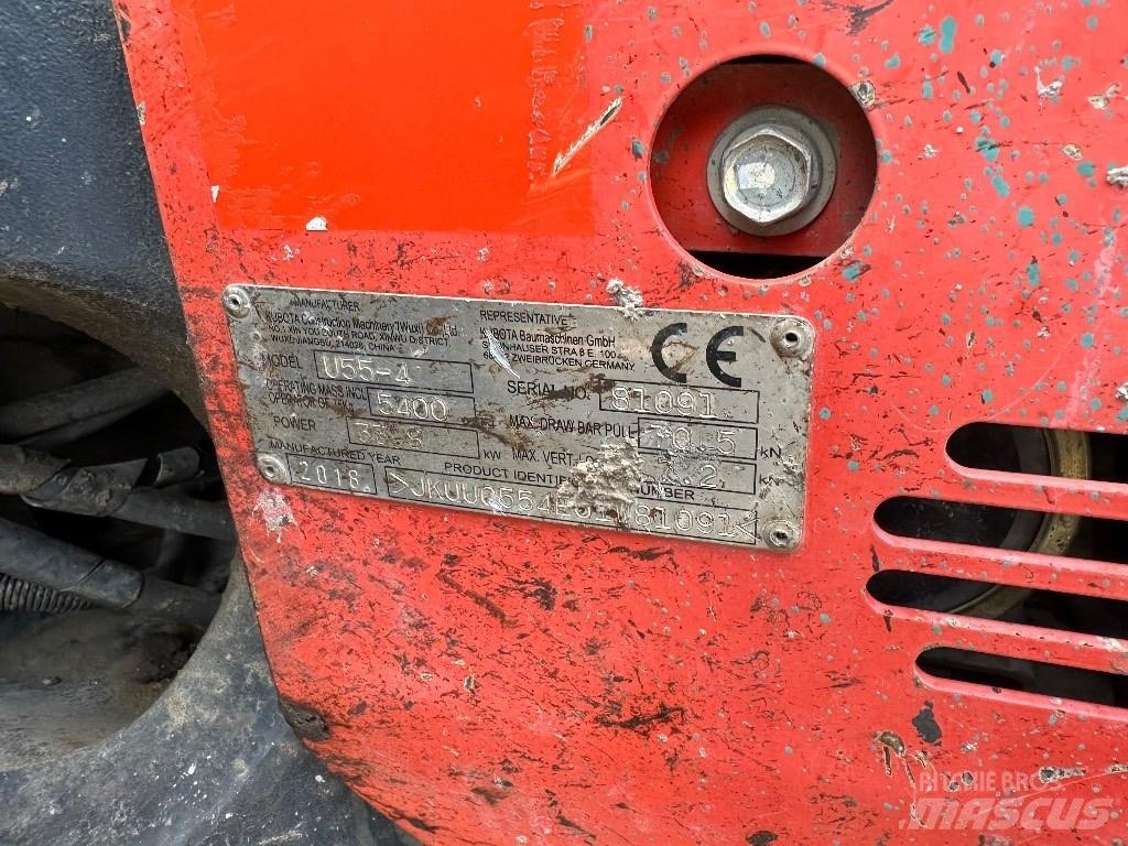 Kubota KX 055-4 Mini bagri <7t