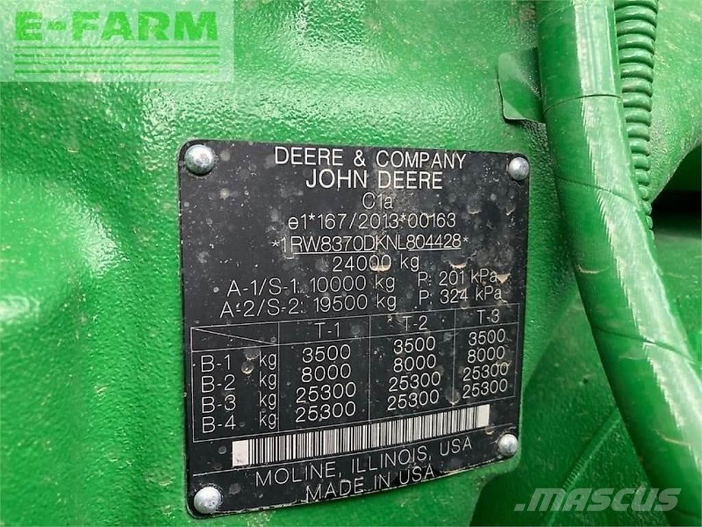 John Deere 8rx370 Traktorji