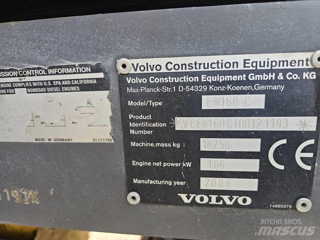 Volvo EW 160 C Bagri na kolesih