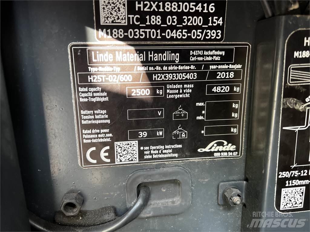 Linde H25T/600 Plinski viličarji