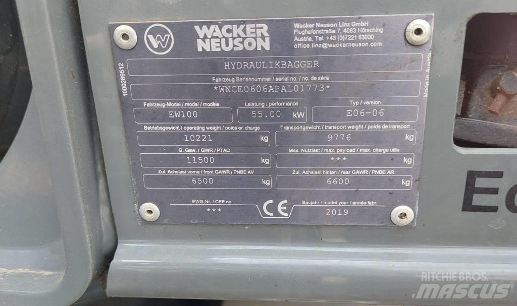 Wacker Neuson EW100 Bagri na kolesih