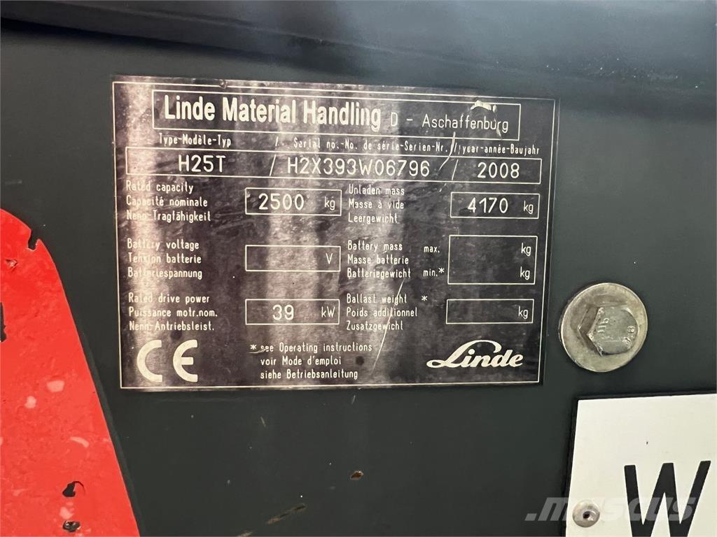 Linde H25T Plinski viličarji