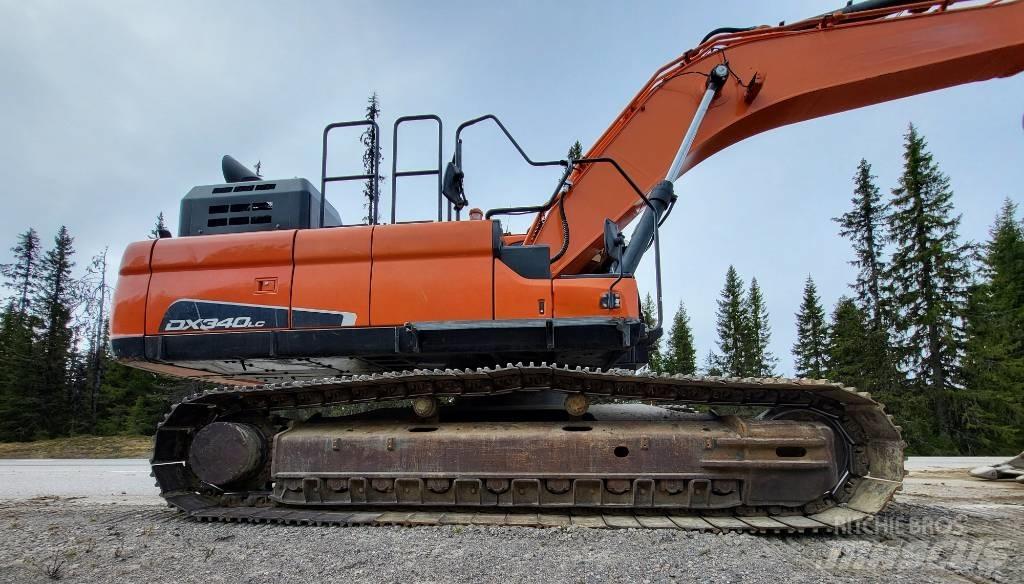Doosan DX 340 LC Bagri goseničarji