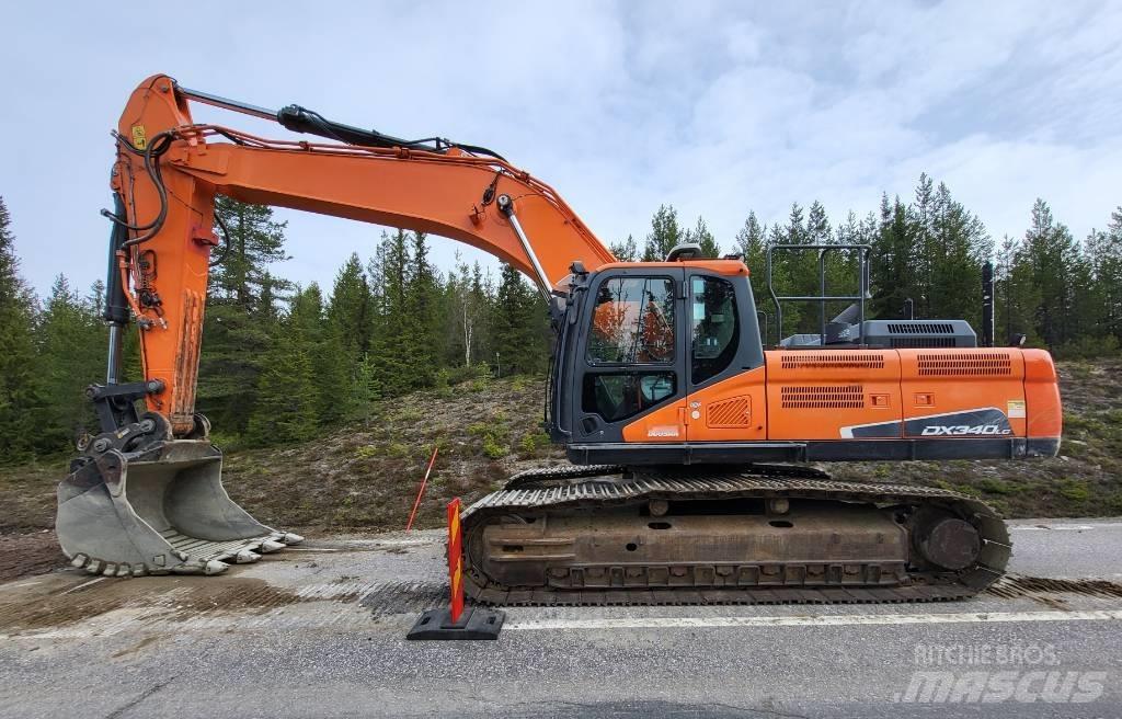Doosan DX 340 LC Bagri goseničarji