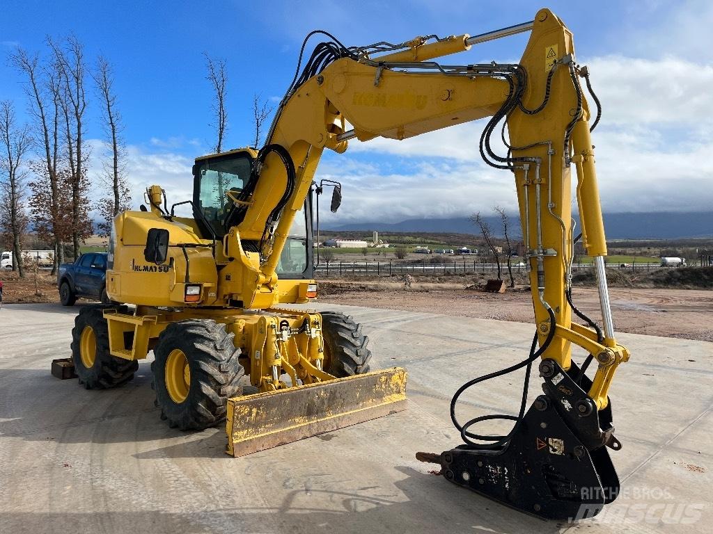 Komatsu PW 98 MR-8 Bagri na kolesih