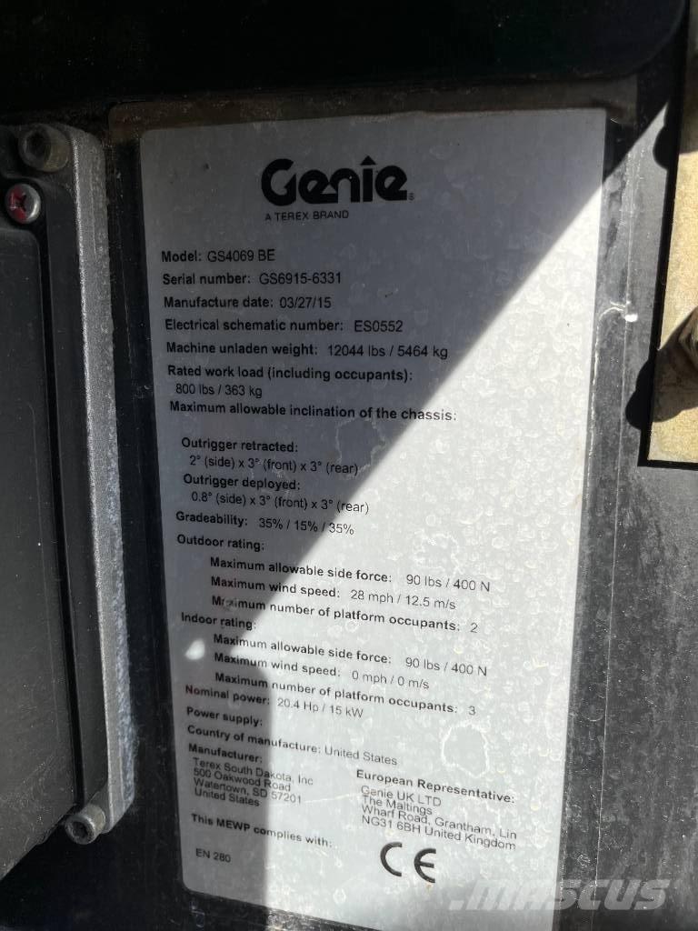 Genie GS 4069 BE Škarjaste dvižne ploščadi