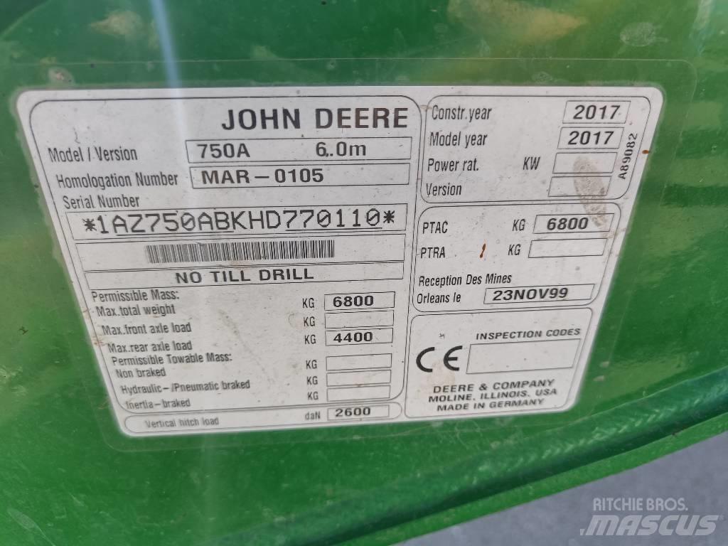 John Deere 750 A Sejalnice