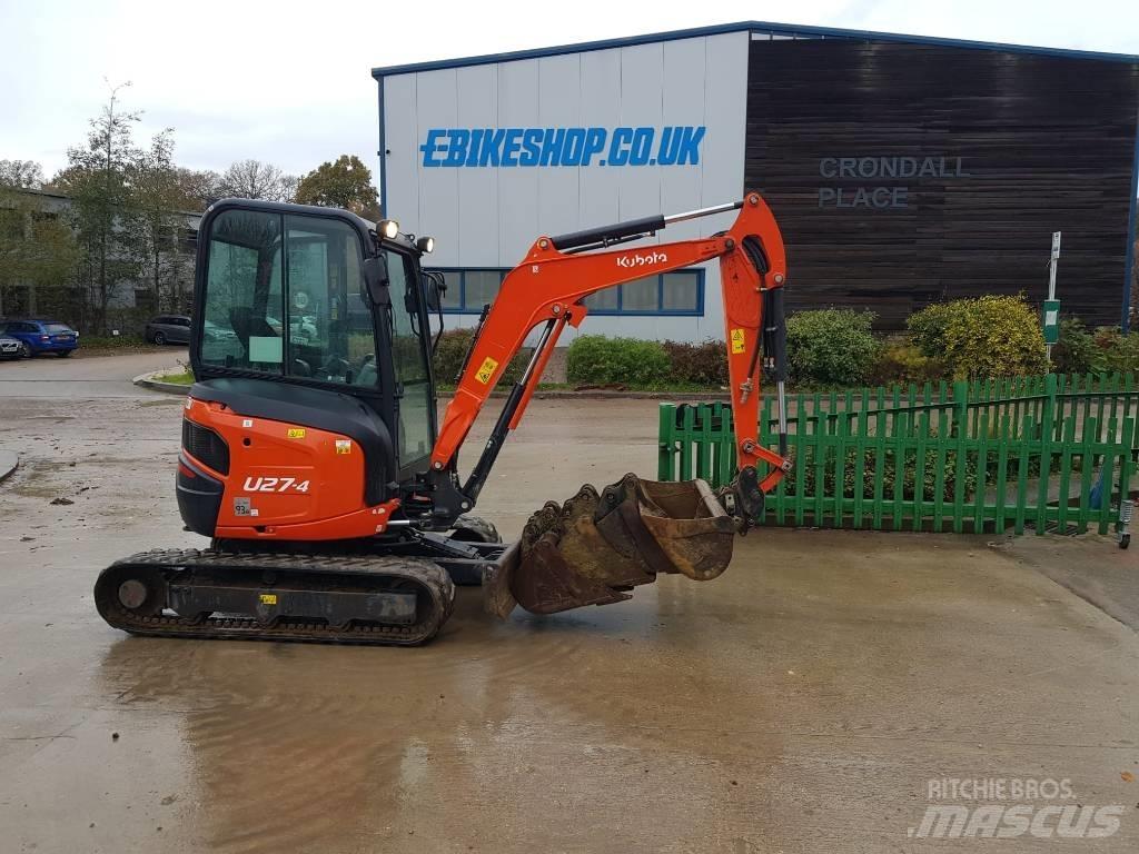 Kubota U27-4 Mini bagri <7t