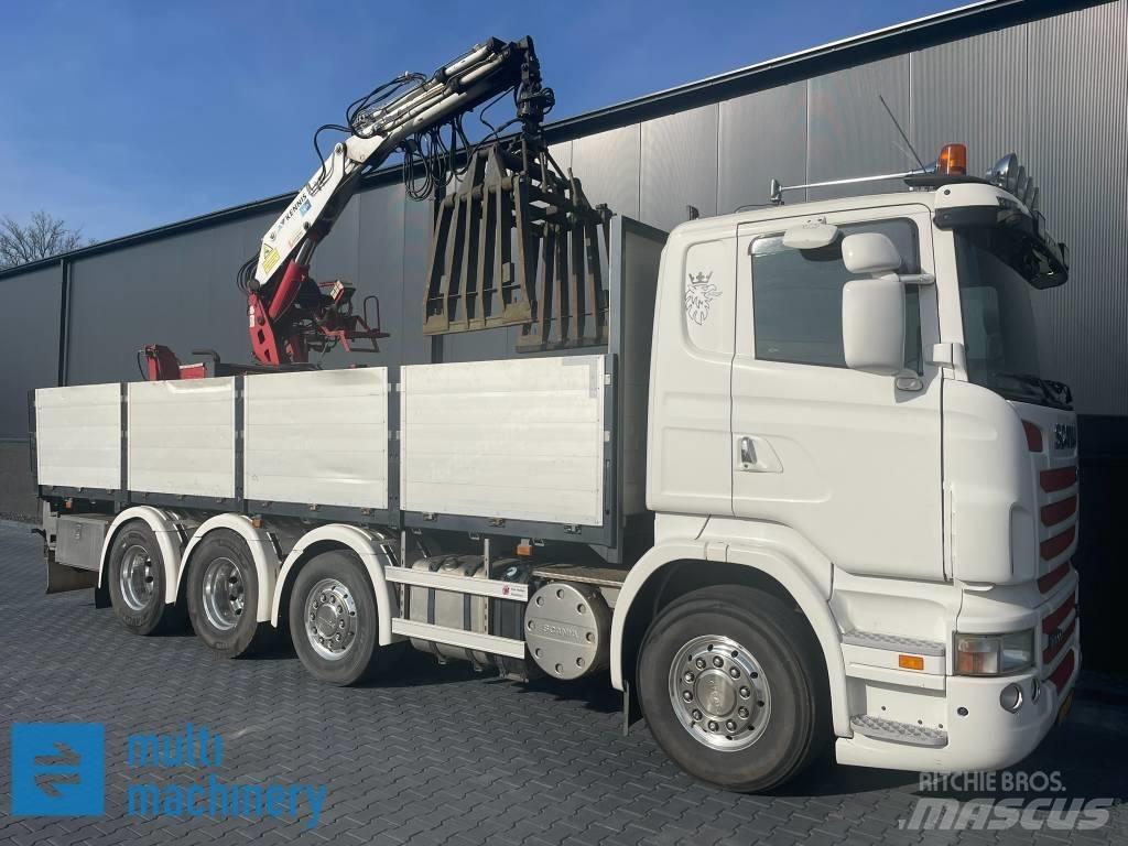 Scania R500 V8 Tovornjaki s kesonom/platojem