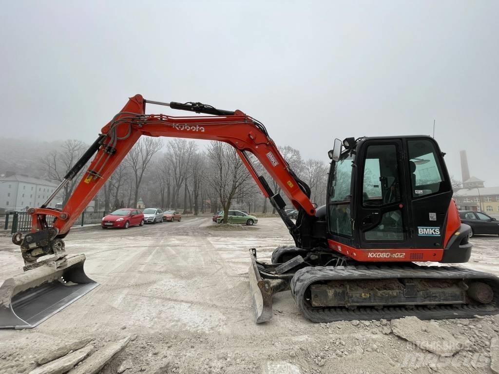 Kubota KX 080-4a2 Midi bagri 7t – 12t