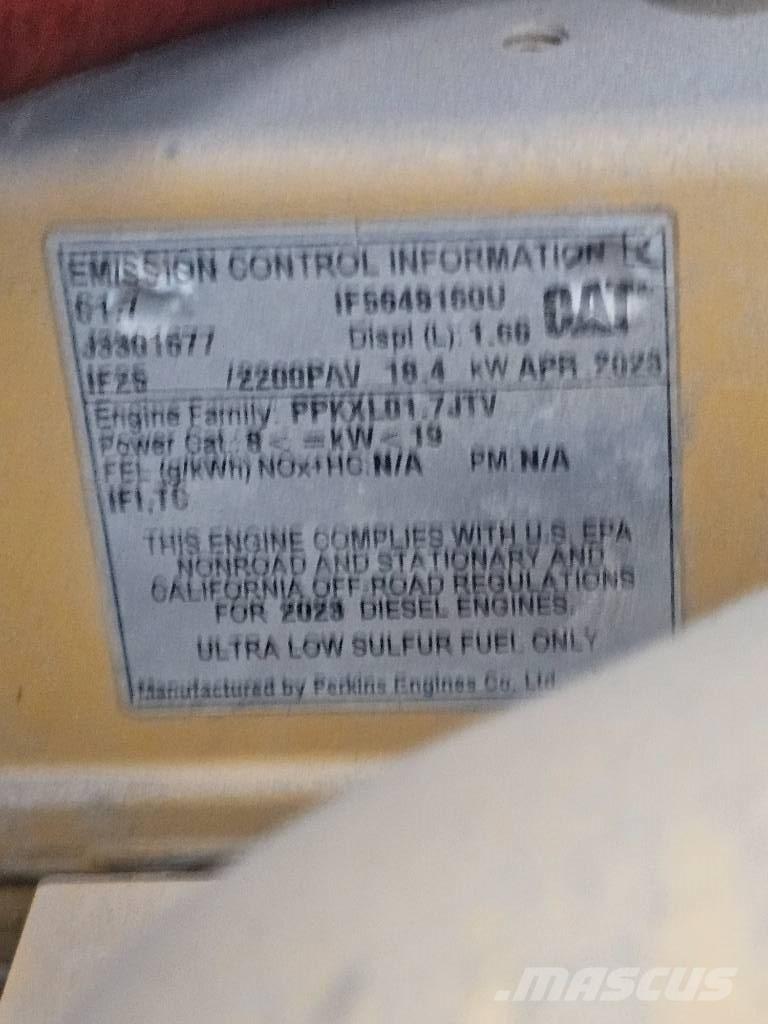 CAT CB 2.7 GC Kompaktorji tal