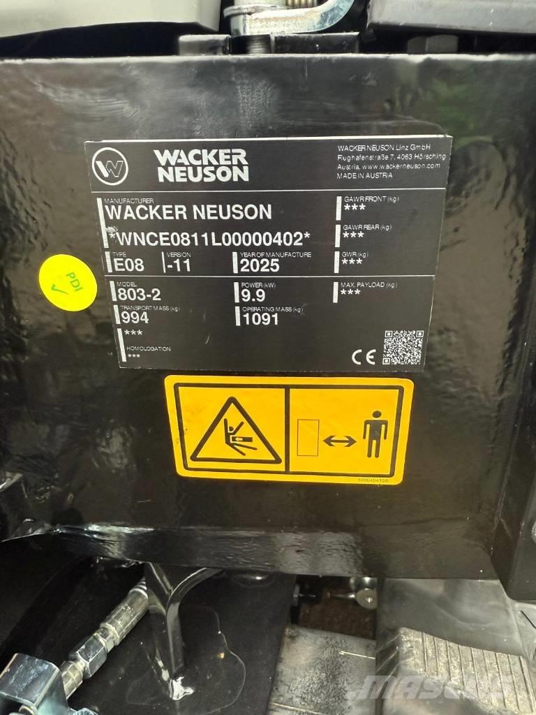 Wacker Neuson 803 Mini bagri <7t