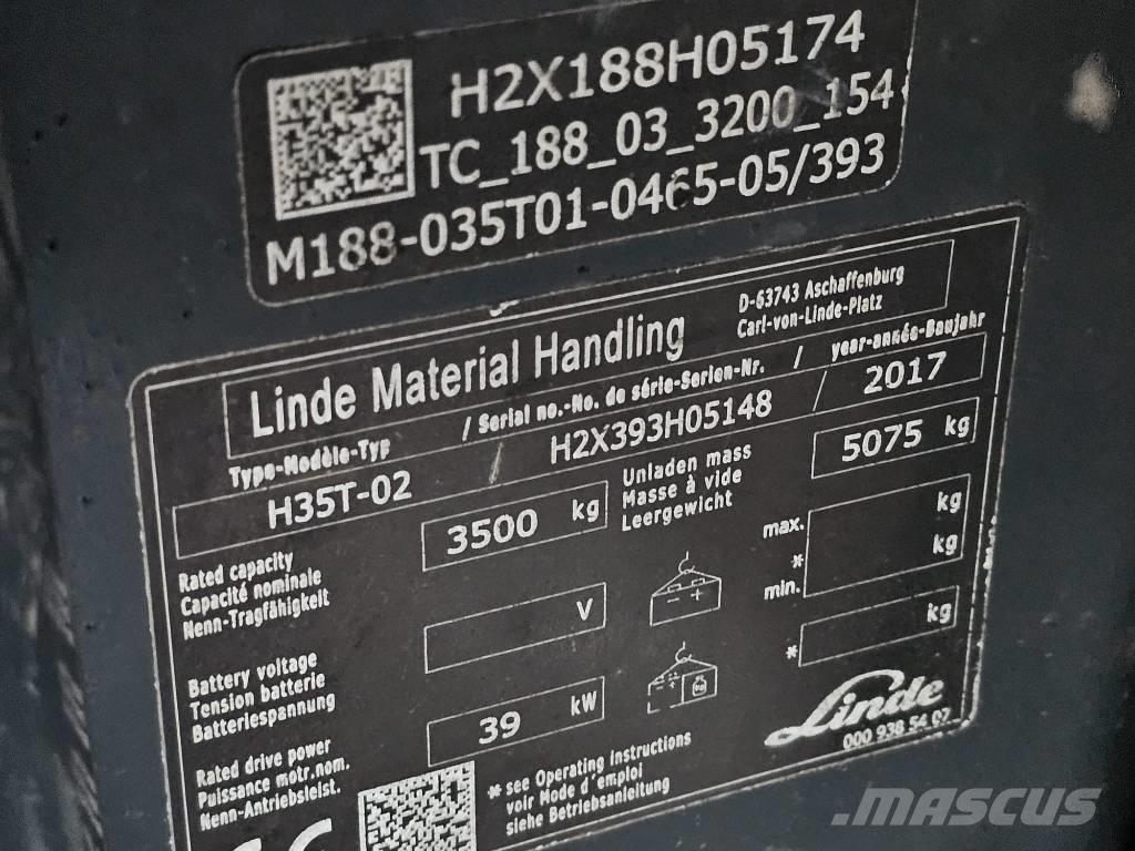 Linde H35T-02 Plinski viličarji