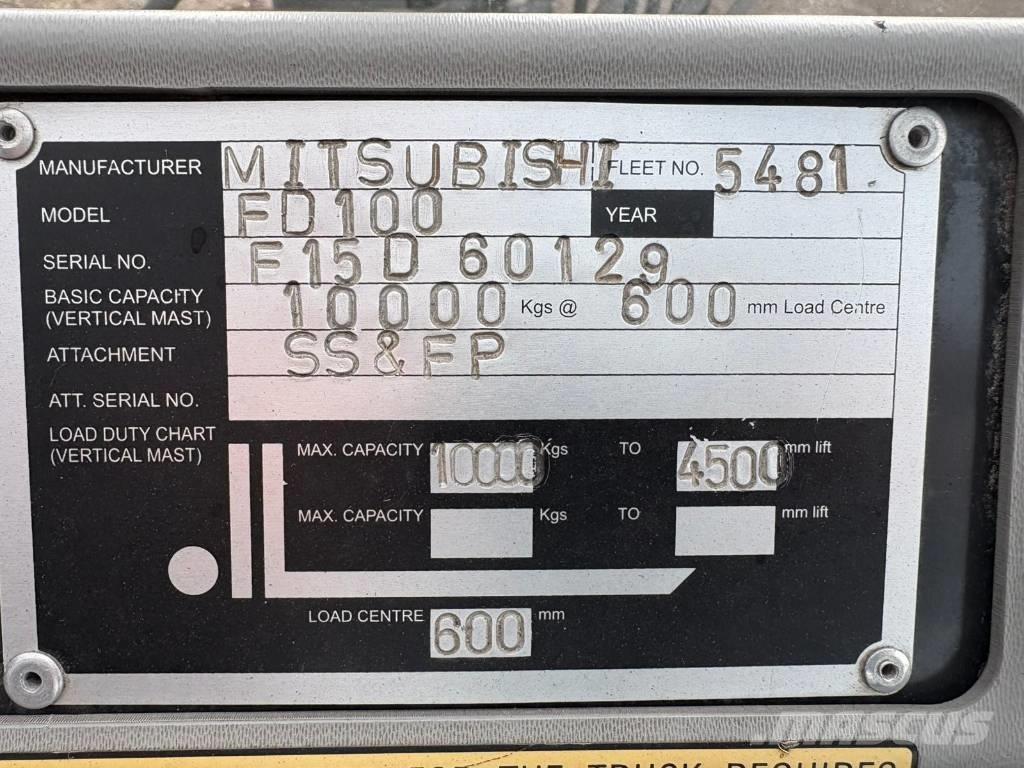 Mitsubishi FD 100 Dizelski viličarji