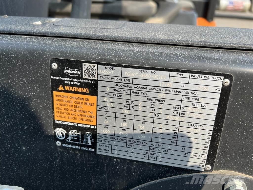 Doosan G45S-7 Viličarji - drugo