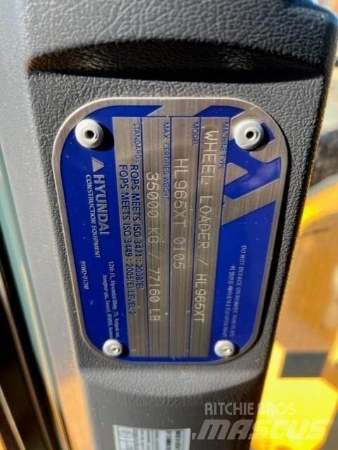Hyundai HL965XT Kolesni nakladalci