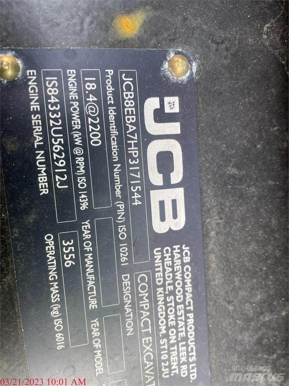 JCB 35Z-1 Mini bagri <7t