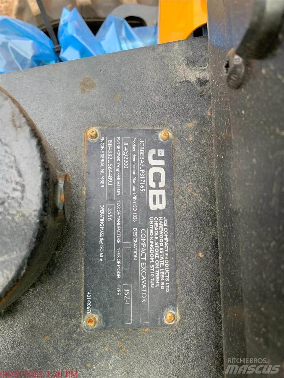 JCB 35Z-1 Mini bagri <7t