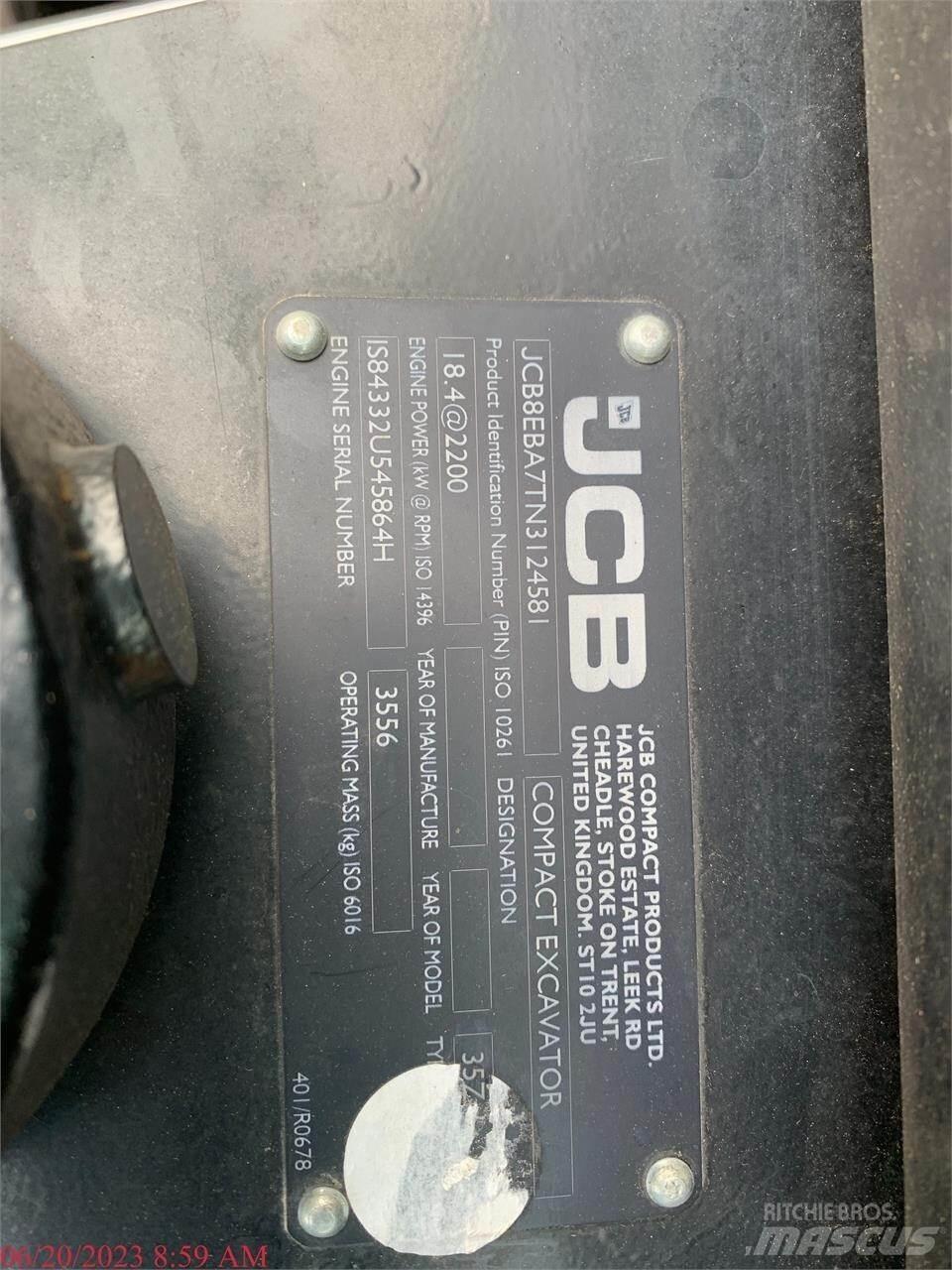 JCB 35Z-1 Mini bagri <7t