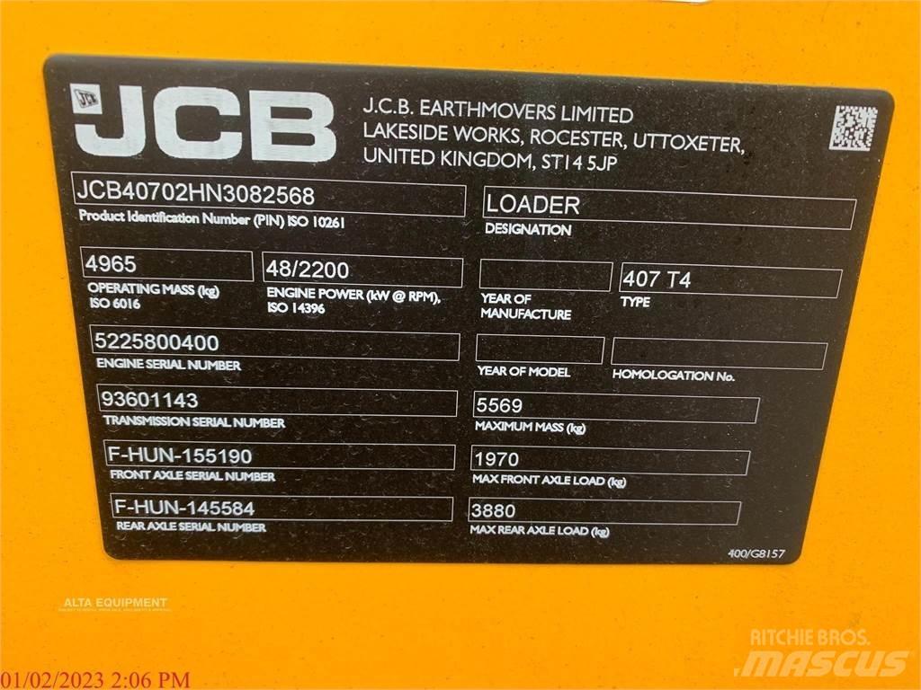 JCB 407B Kolesni nakladalci