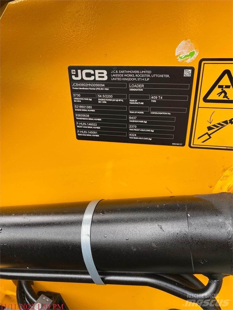 JCB 409 Kolesni nakladalci
